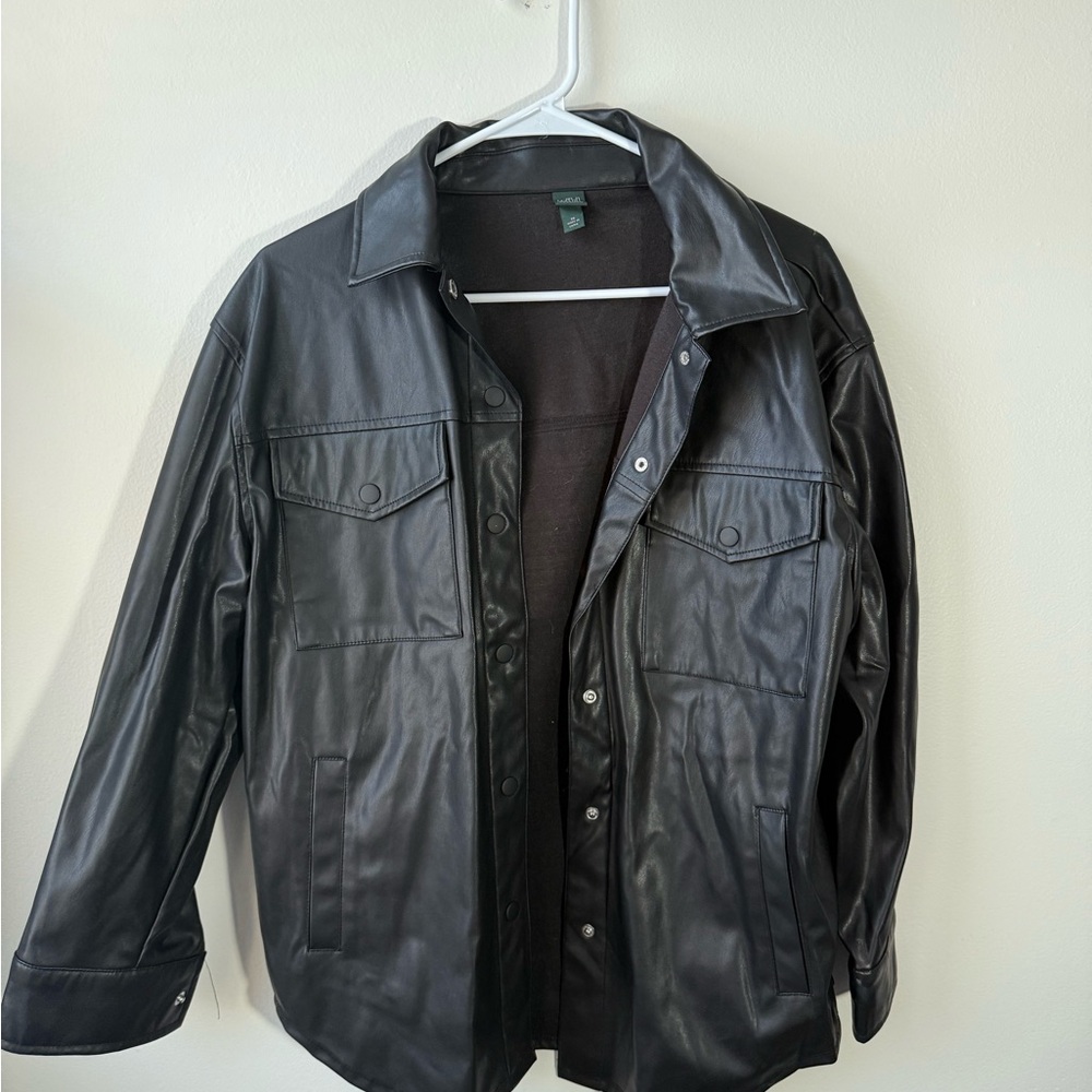 Wild Fable Oversized Faux Leather Jacket